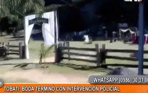 Policía interviene en boda celebrada en Tobatí