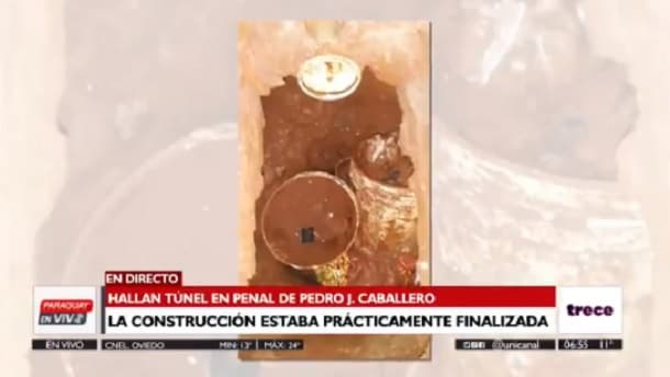 Hallan túnel en pabellón del PCC en penal de Pedro Juan