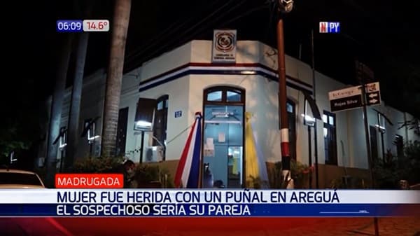 Mujer sufre herida y sospechoso es su pareja