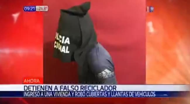 Detienen a falso reciclador tras robo de cubiertas