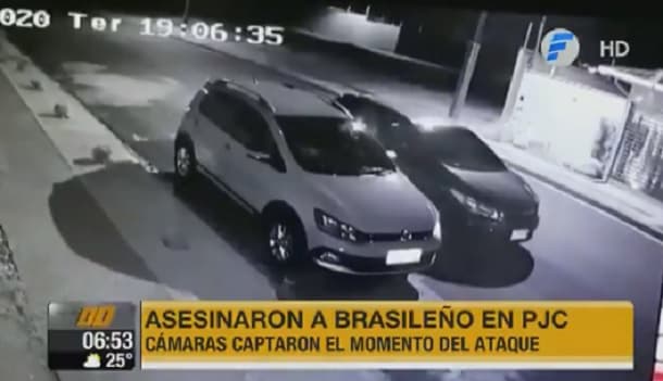 Cámara captó crimen de brasileño en Pedro Juan