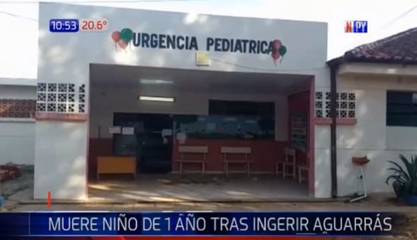 Niño de un año fallece tras ingerir aguarrás