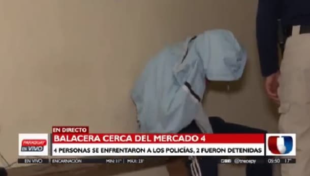 Asalto en el Mercado 4 acaba en balacera y detención