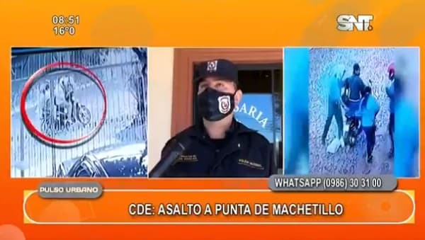 Maleantes roban motocicleta a punta de machetillo