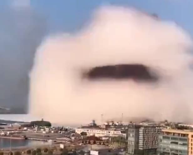 Captan impactante explosión en Beirut