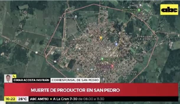 Asesinan a productor en intento de invasión en San Pedro
