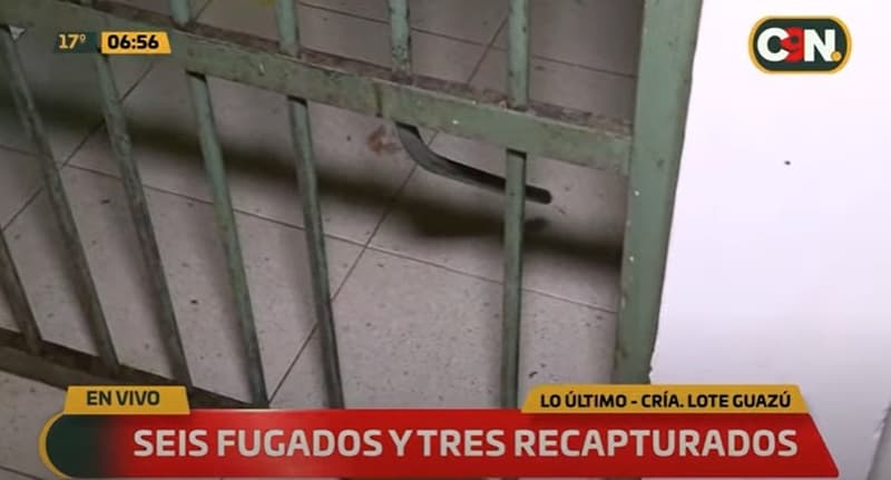 Detenidos se fugan de comisaría de San Lorenzo