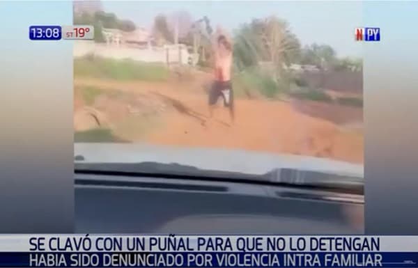 Hombre se apuñala para evitar detención por hecho de violencia