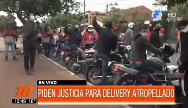 Familiares de delivery fallecido exigen justicia en protesta