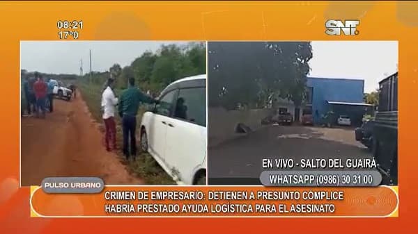 Detienen a implicado en el crimen del empresario en Salto del Guairá