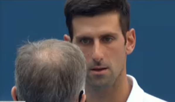 Lo que dijo Djokovic para evitar ser descalificado