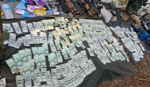 Hallan USD 16.000 en campamento del EPP