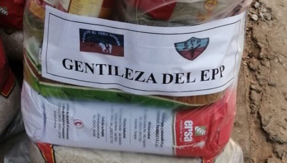 Comunidades indígenas no aceptarán alimentos del EPP