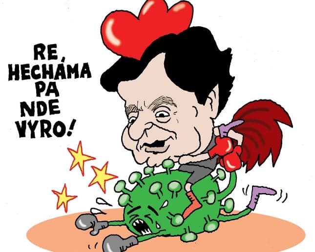 Euclides dice estar mejor y lo demuestra con una caricatura