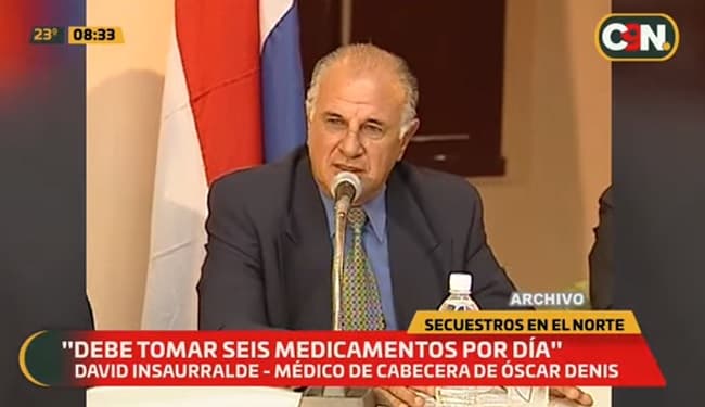 Médico confirma que estado de salud de Oscar Denis es delicado