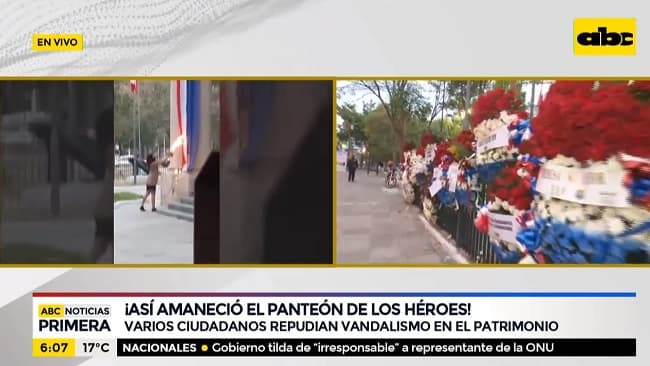 Panteón amanece rodeado de arreglos florales tras hechos vandálicos