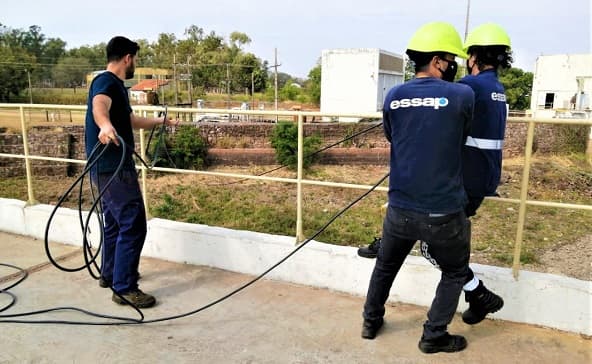 ESSAP instala bombas para evitar cortes de agua por bajante