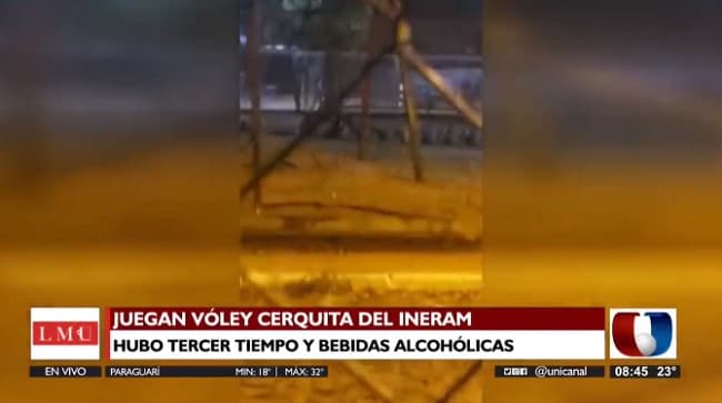 Vóley y tercer tiempo en inmediaciones del INERAM