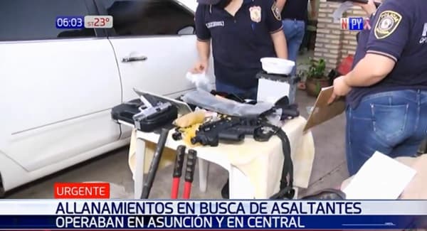 Policía desbarata banda de asaltantes