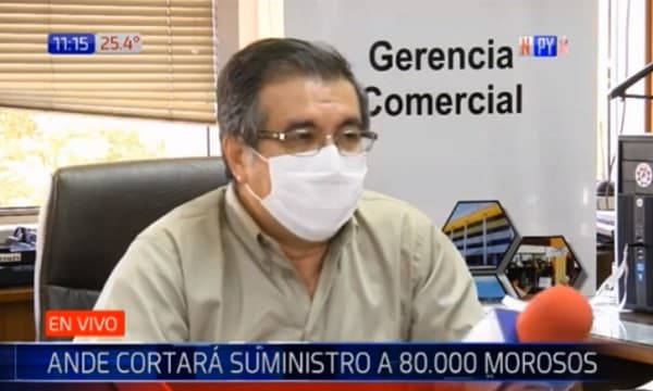 ANDE reanudará desconexiones desde el 1 de noviembre