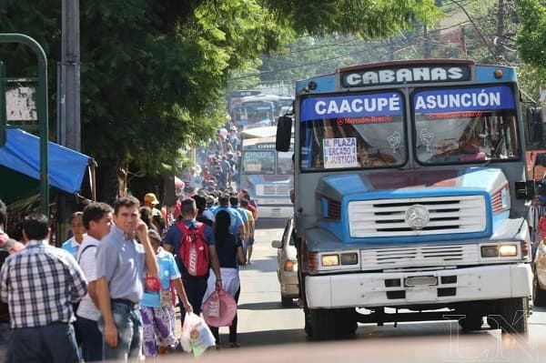 Dinatran no liberará horario de buses en festividades de Caacupé