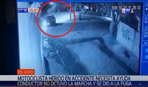Motociclista atropellado por camioneta necesita ayuda de la ciudadanía