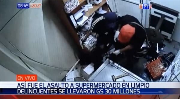 Revelan imágenes de asalto a supermercado en el Abasto Norte