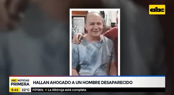 Desaparecido es hallado sin vida en aguas del río Paraguay