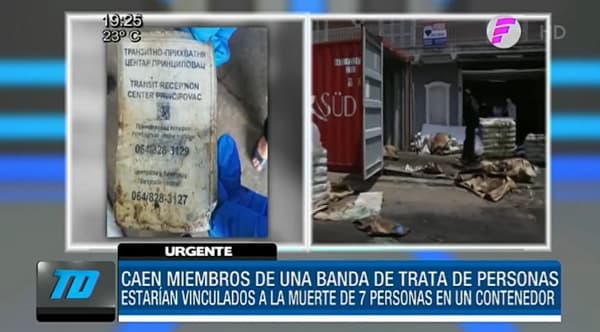 Muerte en contenedor: Dos detenidos en Serbia