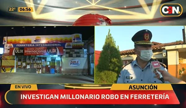 Asaltan a funcionario de ferretería y lo despojan de G. 50 millones