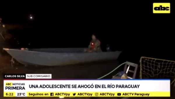 Adolescente fallece ahogada en el río Paraguay