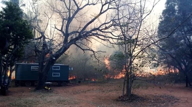 Incendio consume varias hectáreas del Cerro Kõi