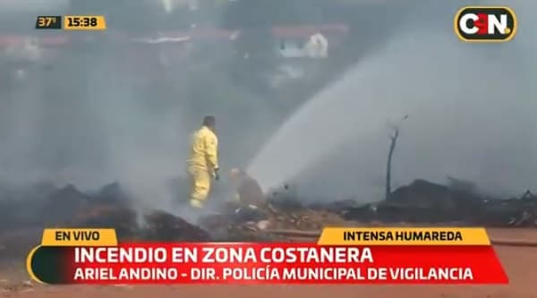 Detienen a hombre que ocasionó incendio en Costanera Norte