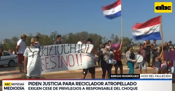 Familiares de reciclador piden que conductor imputado sea recluido en Tacumbú