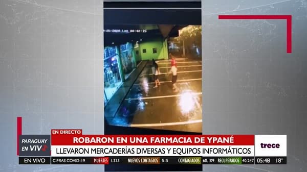 Delincuentes violentan farmacia para llevarse objetos de valor