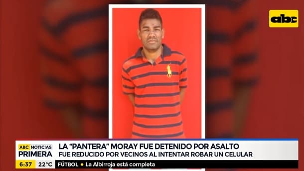 Detienen a “La Pantera” Moray tras intento de robo en Asunción