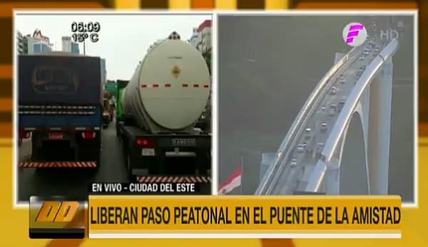 Habilitan paso peatonal del Puente de la Amistad