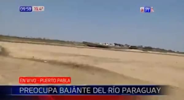 Río Paraguay registra nueva bajante