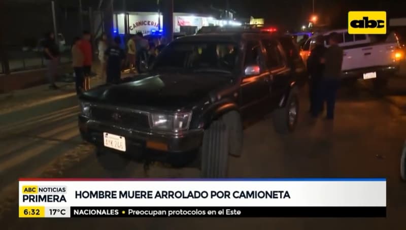 Hombre muere atropellado en San Lorenzo
