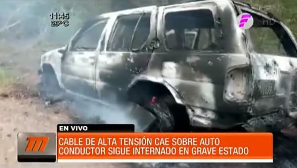 Hombre está grave por descarga eléctrica y familiares exigen respuesta de la ANDE
