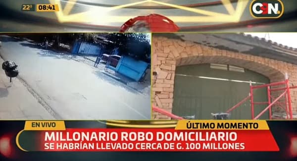 Delincuentes se llevan millones tras asalto domiciliario