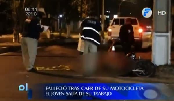 Joven fallece tras impactar contra una columna