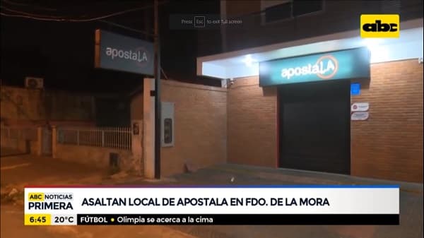 Asaltantes se llevan millones de local de apuestas deportivas