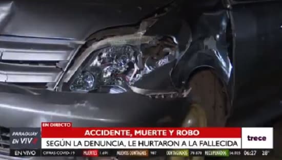 Denuncian robo a víctima fatal de accidente en Ypané