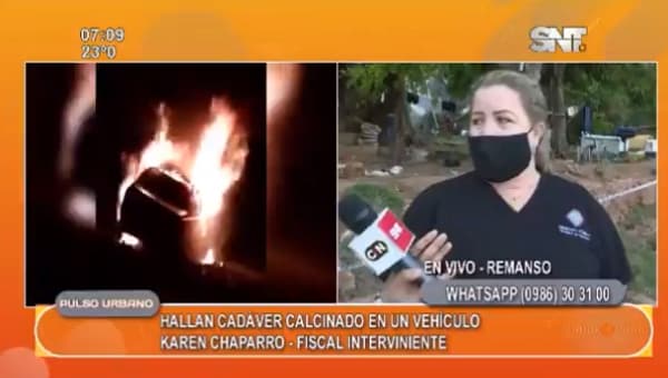 Hallan cuerpo y vehículo calcinados en Remanso