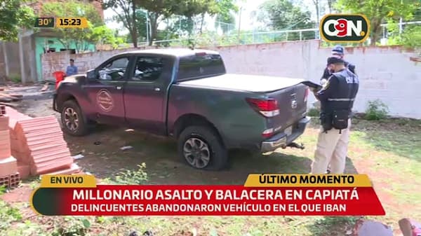Asalto tipo comando en Capiatá se alza con G. 1.000 millones