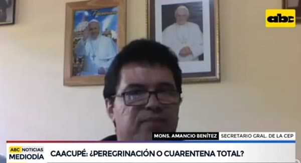 Iglesia pide cuarentena total para evitar que fieles vayan a Caacupé