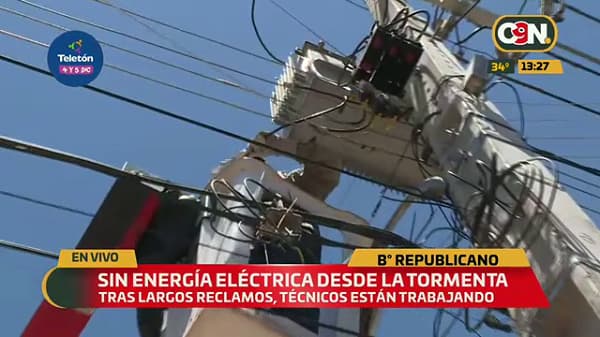 Vecinos de Republicano reclaman a la ANDE reposición de energía