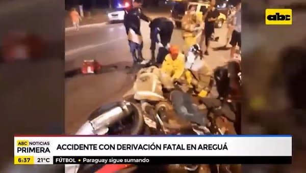 Choque frontal de motos deja un fallecido en Areguá