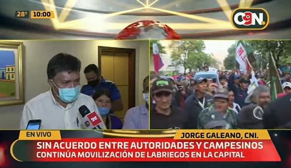 Campesinos y el Gobierno no llegan a acuerdo